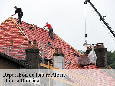 Couvreur professionnel en dépannage de toiture à Alban