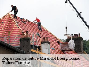 Savoir le tarif d'une réparation de toiture à Mirandol Bourgnounac et ses environs dans le 81190